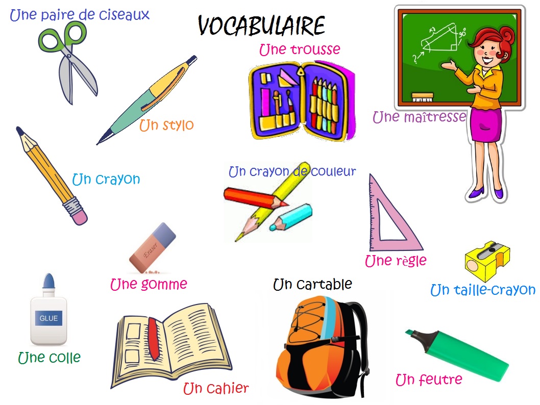 Image result for materiaux scolaires vocabulaire